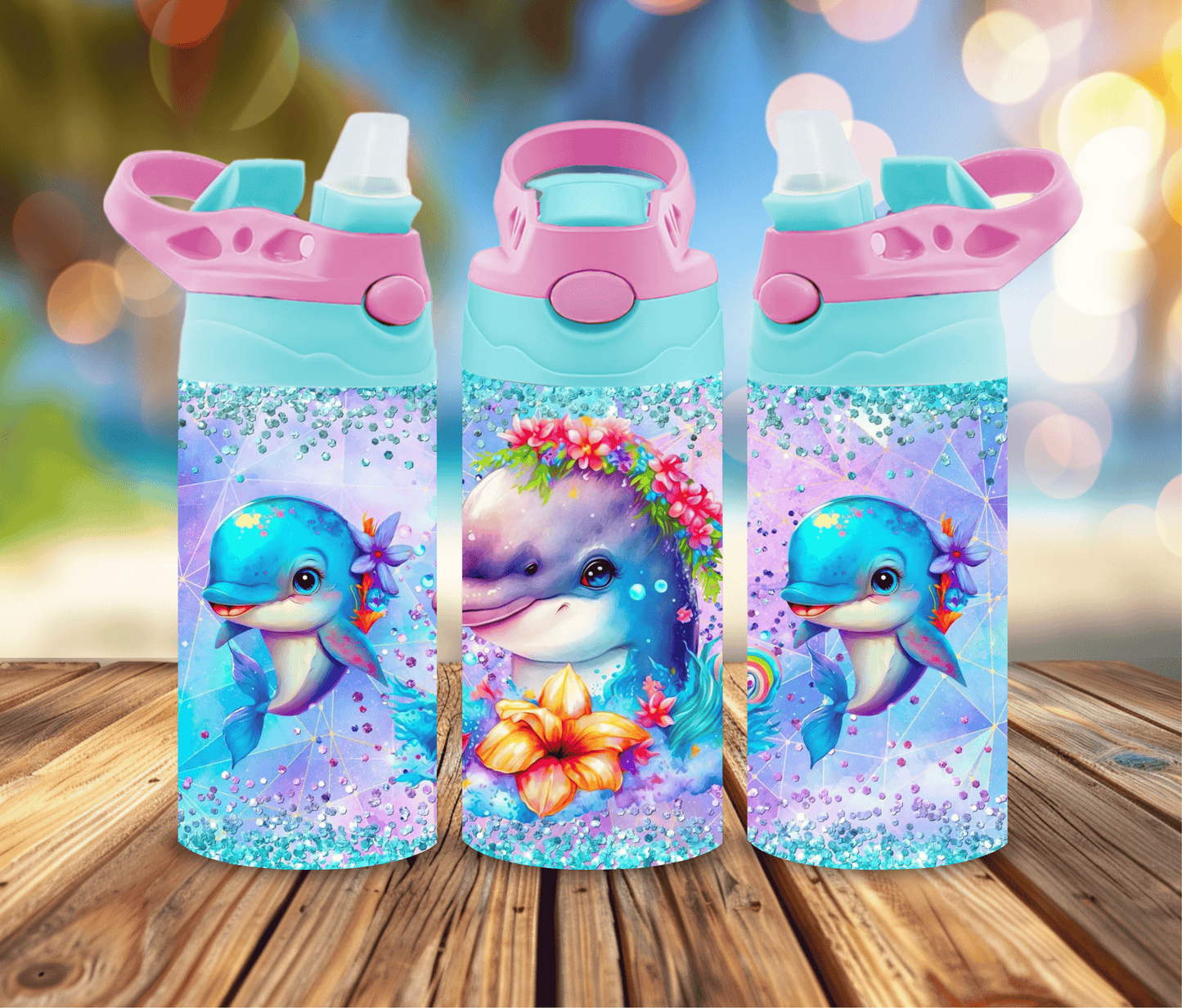 Cute Whale Kids Tumbler – 12 oz Kids Water Bottle