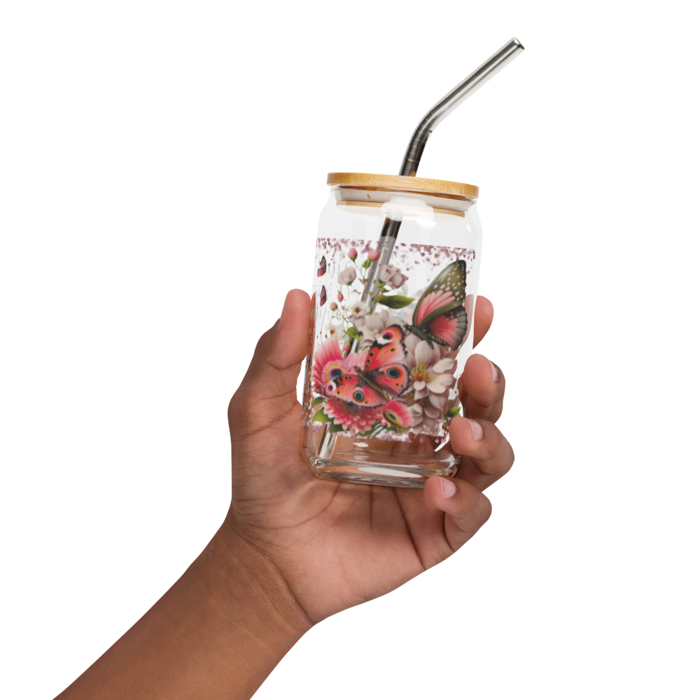 Positivity Glass Cup w/Lid image 7