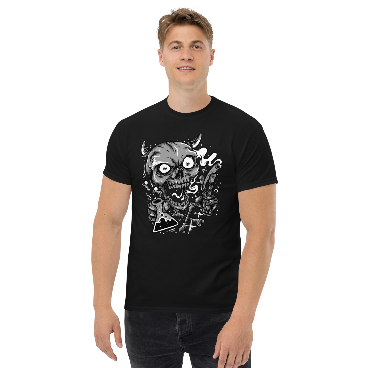 Skull Graphic T-Shirt – Edgy Gothic Streetwear Design