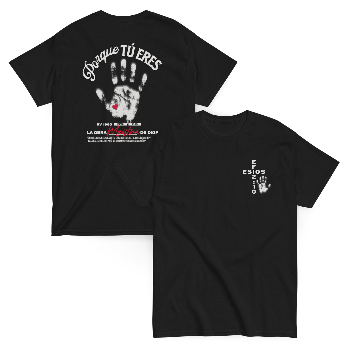 Camiseta “Porque Tú Eres la Obra Maestra de Dios” – Efesios 2:10