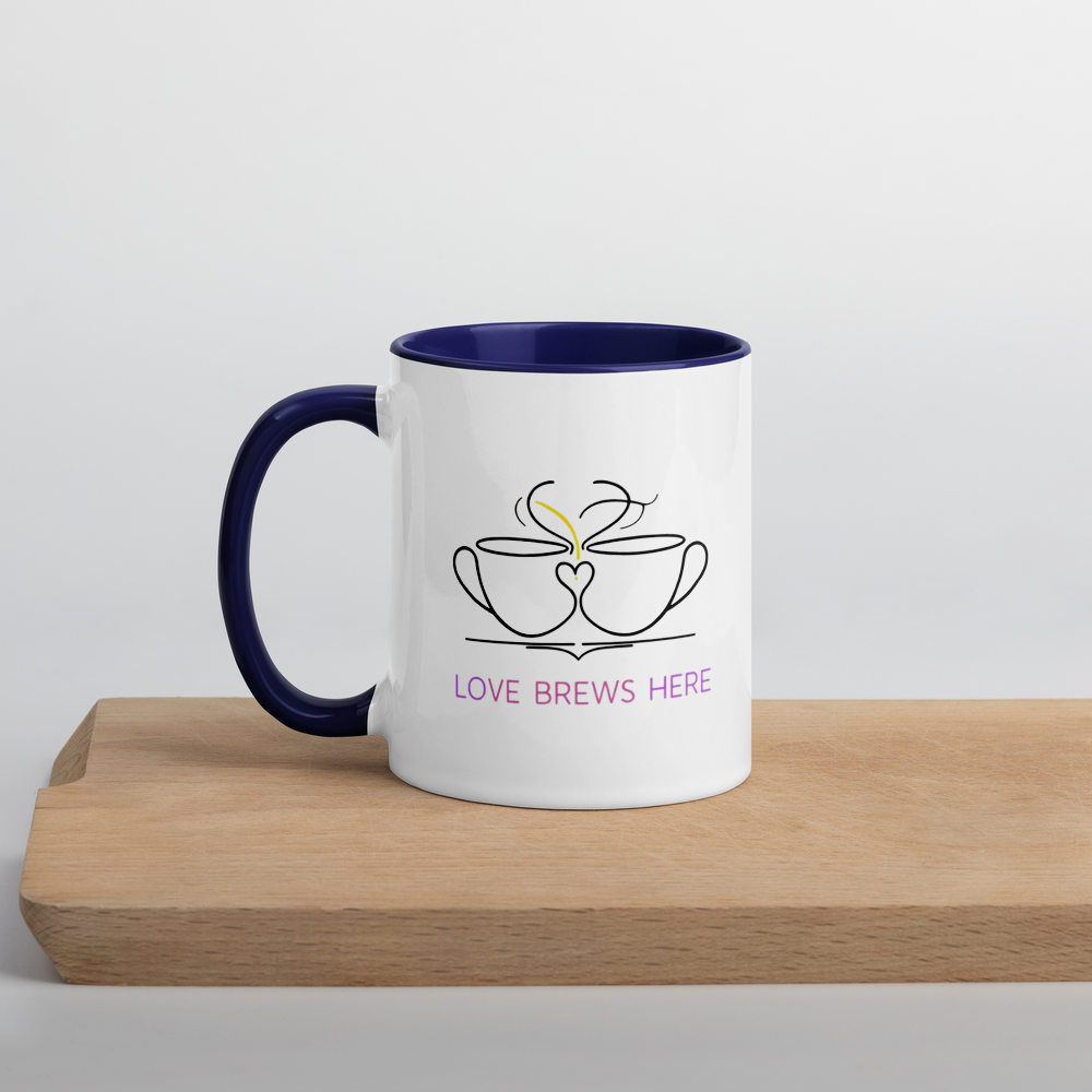Love Brews Here - Colored Mug image 2