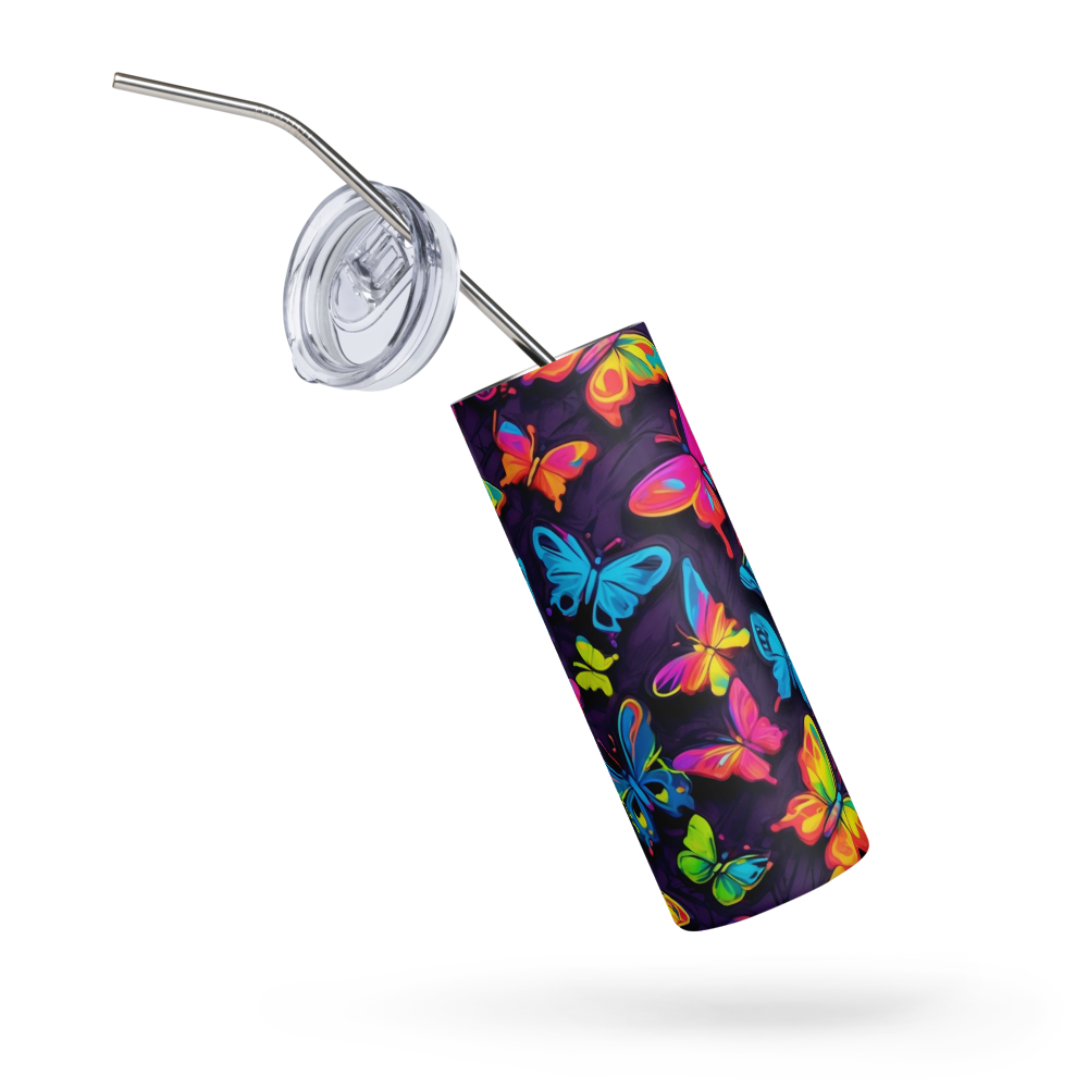 Butterfly Metal Tumbler image 2