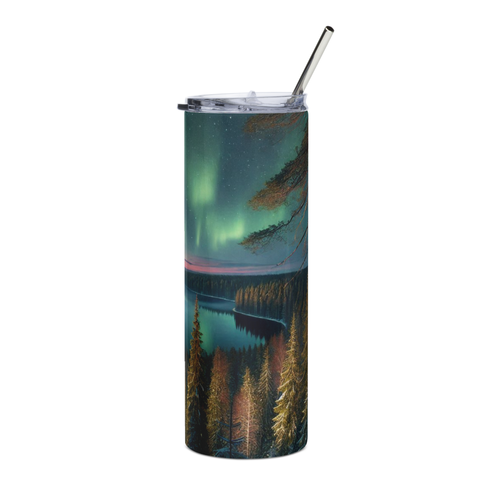Nature with Northern Lights Tumbler image 2