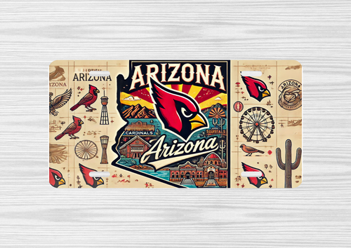 Arizona Cardinals Custom License Plate image 0