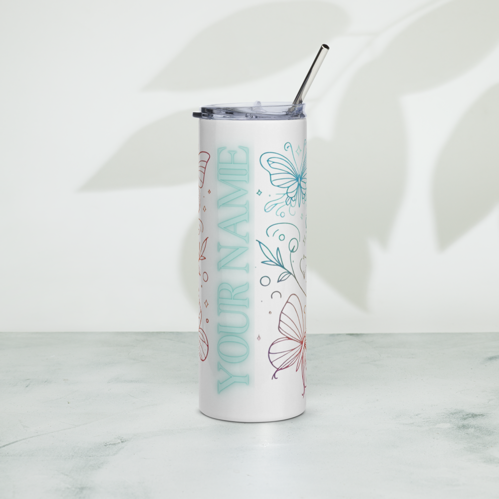 Personalized Butterfly Tumbler image 1