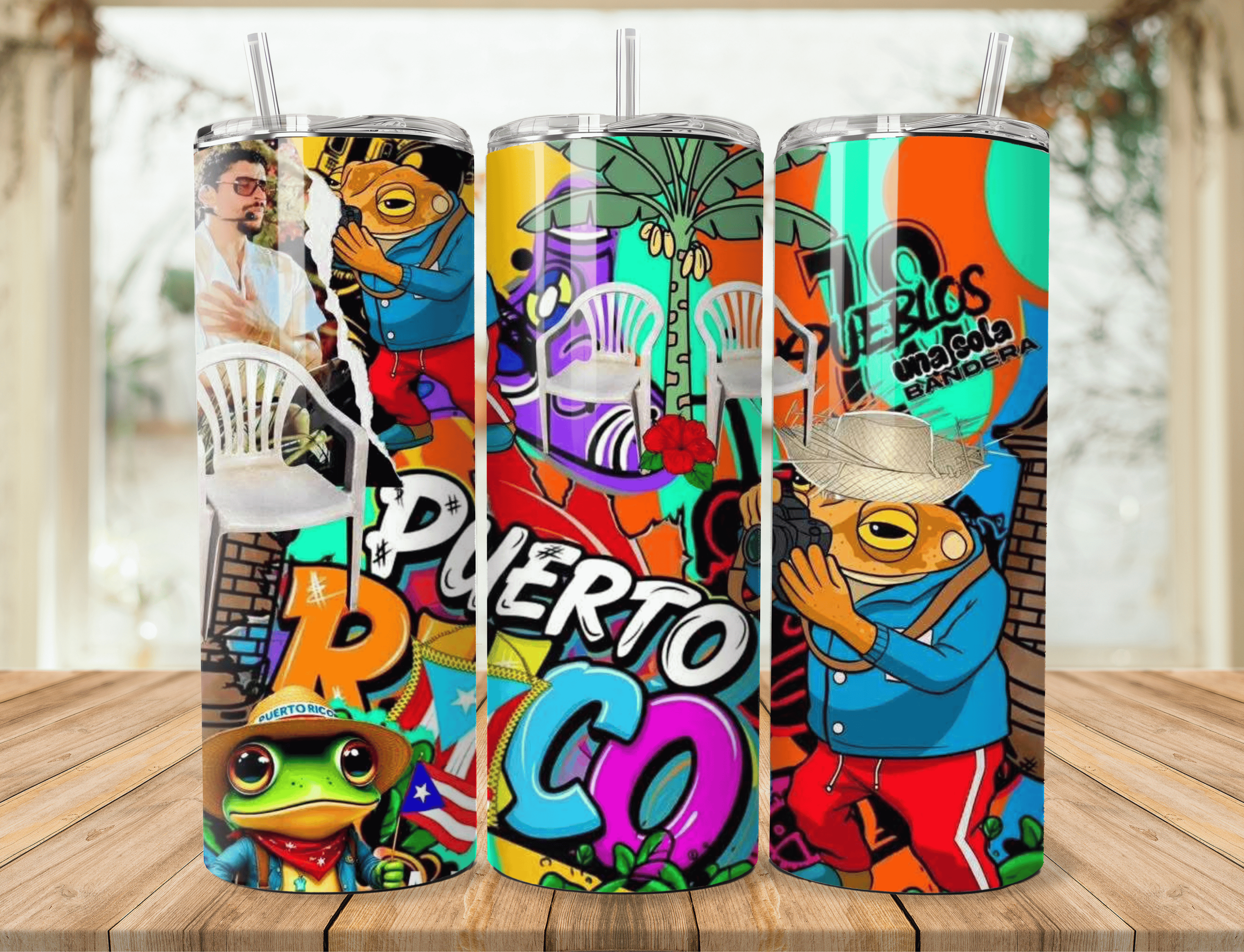 Tumbler Diseño Puerto Rico – 20oz