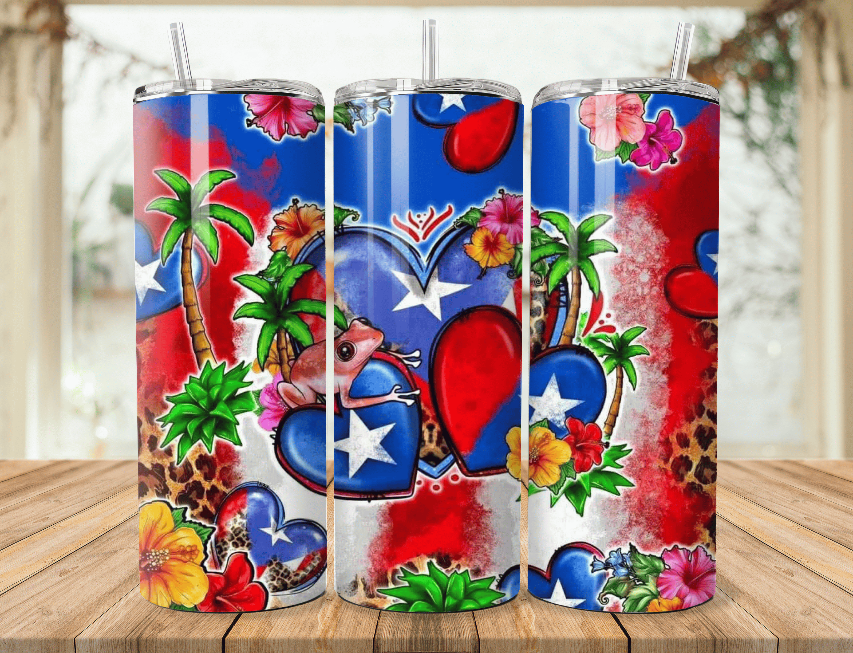 Tumbler Diseño Puerto Rico – 20oz