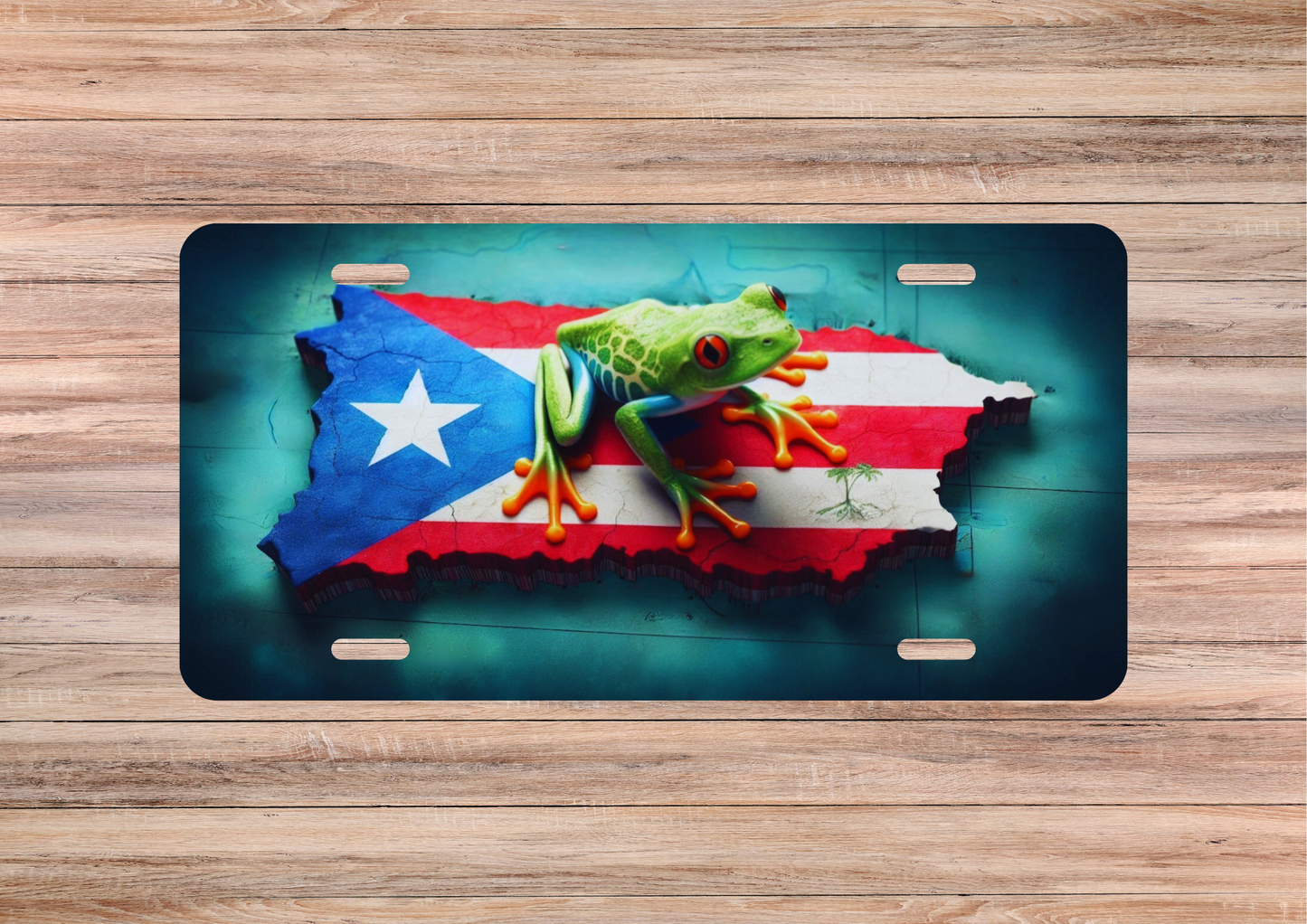 Puerto Rico Map Licence Plate image 1