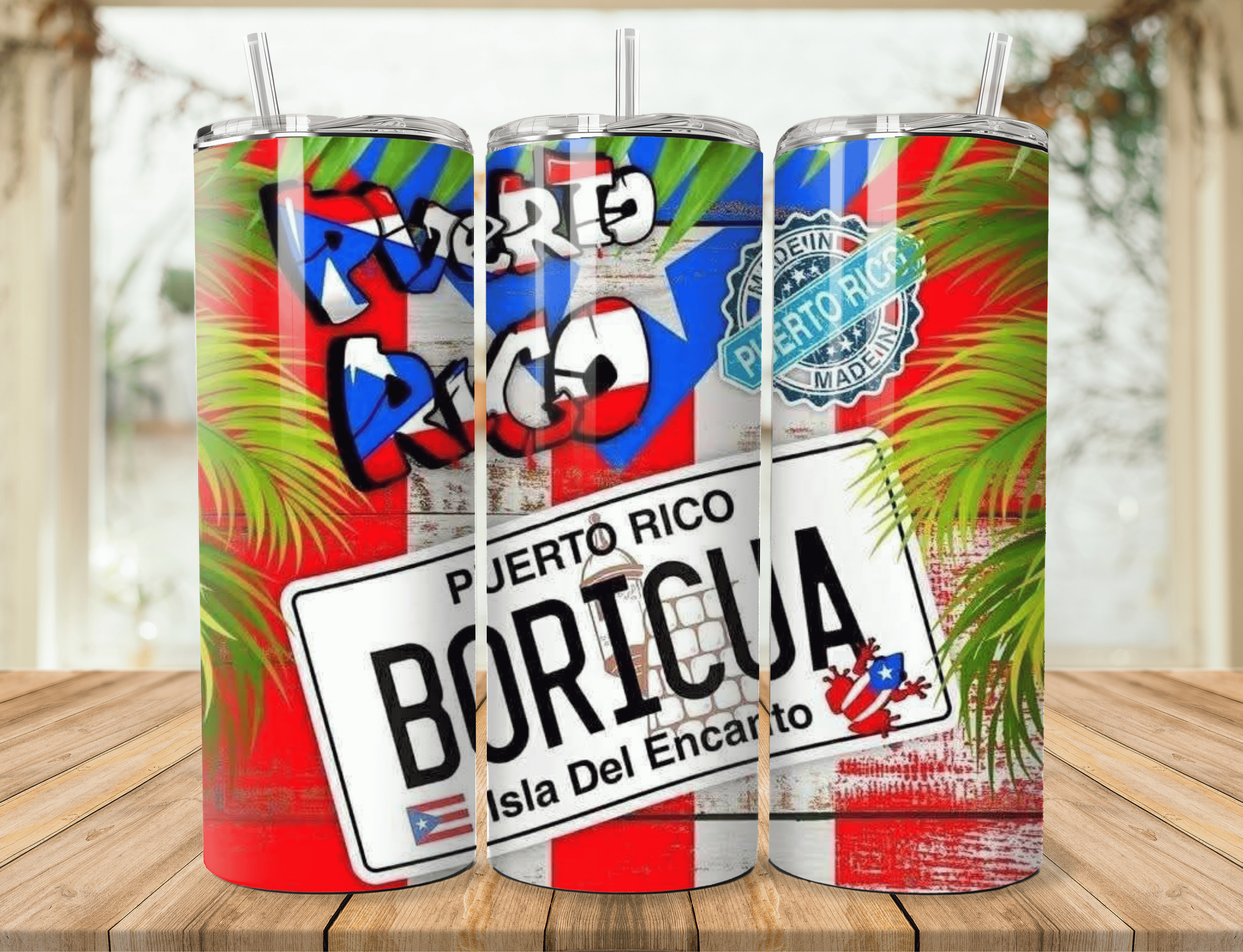 Tumbler Diseño Puerto Rico – 20oz