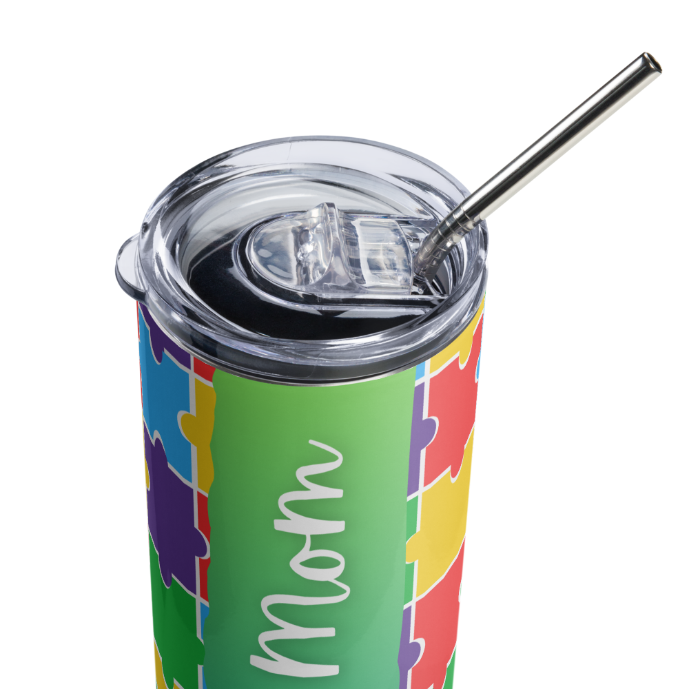 Proud Mom of Autistic Child Metal Tumbler image 5