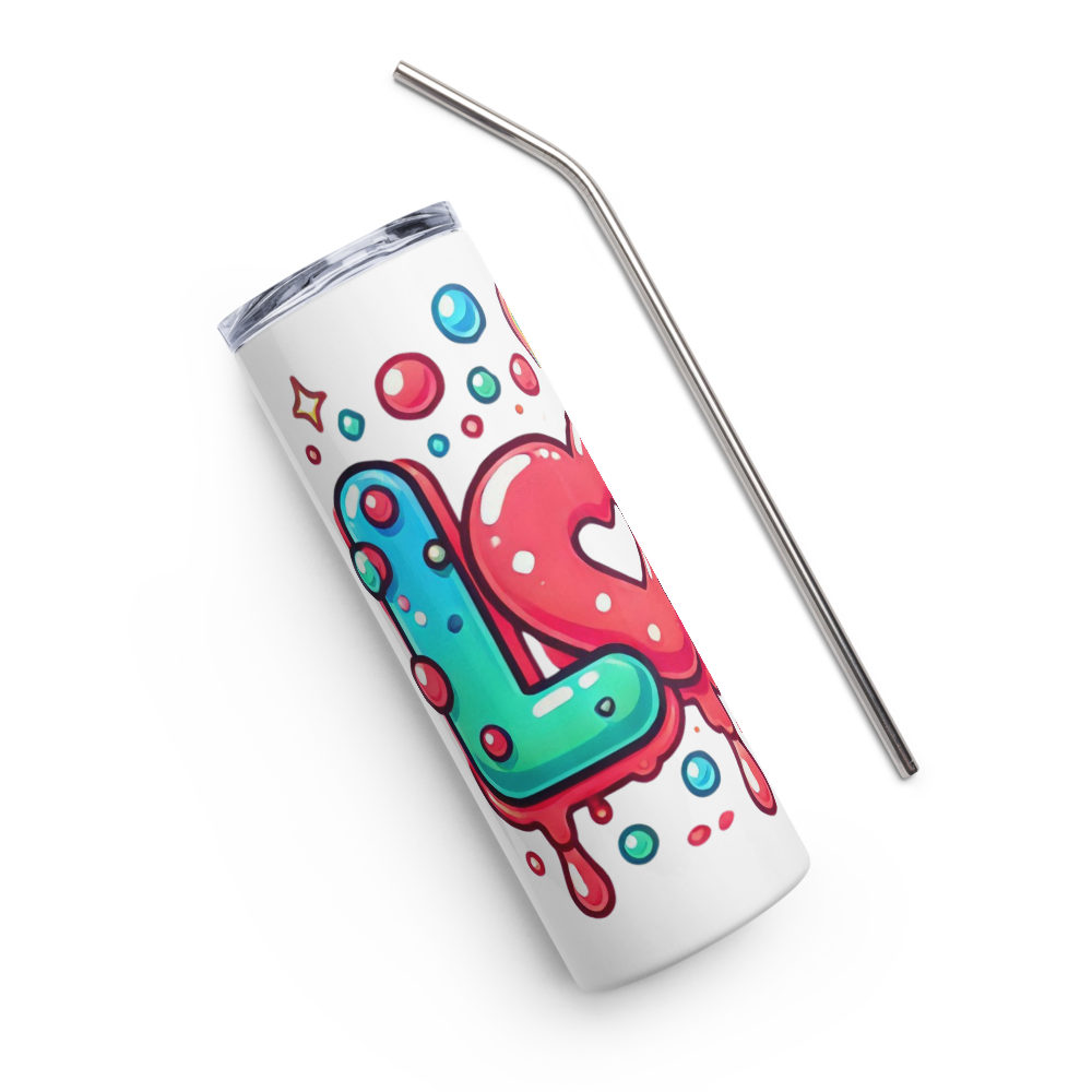 Love (Dripping Colors Design) Tumbler image 8
