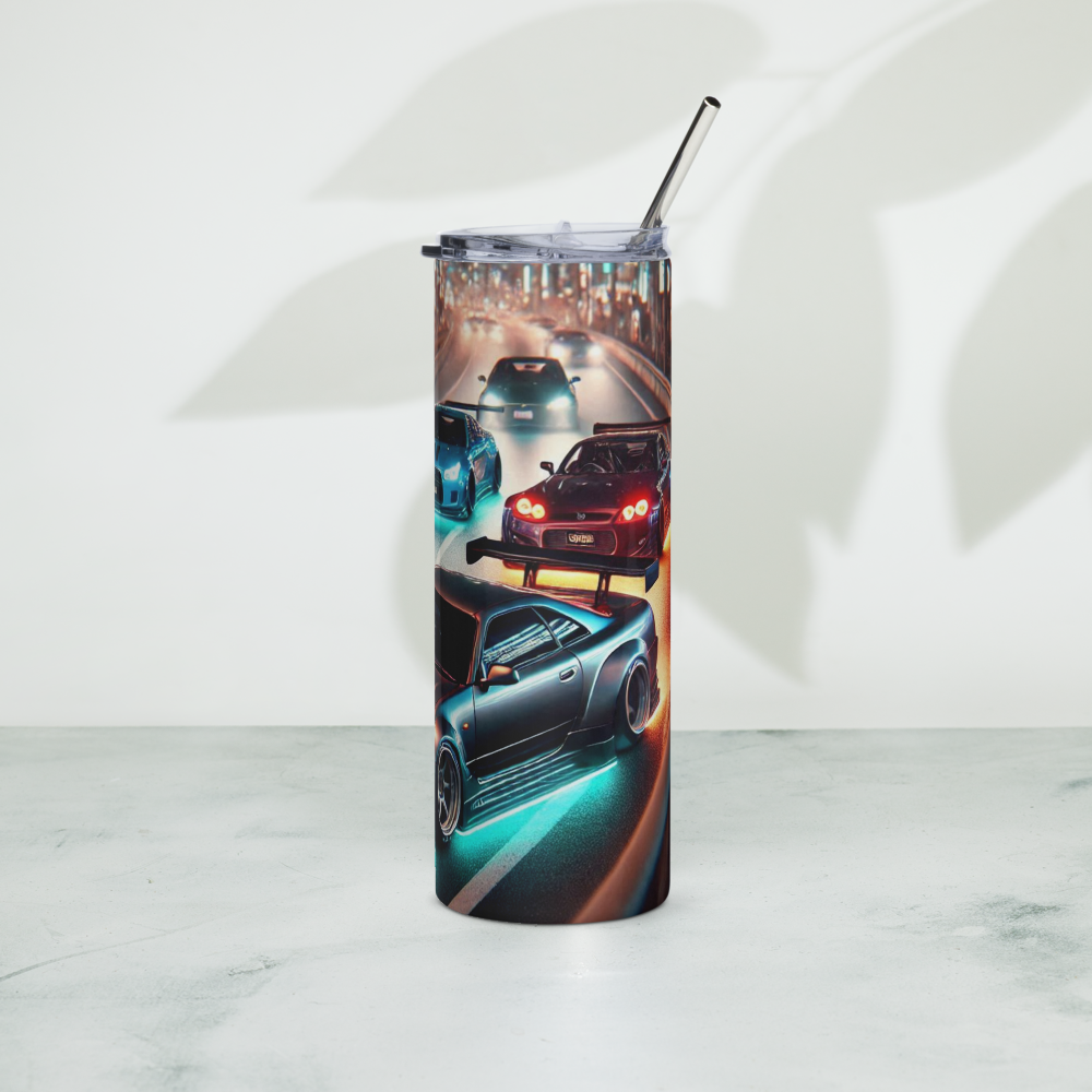 Racing Cars Metal Tumbler image 2