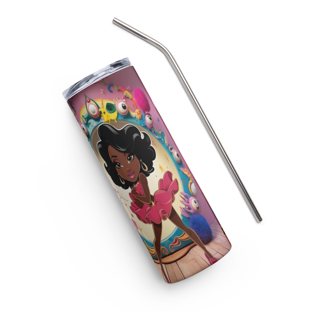 Her Power, Her Voice Metal Tumbler image 3