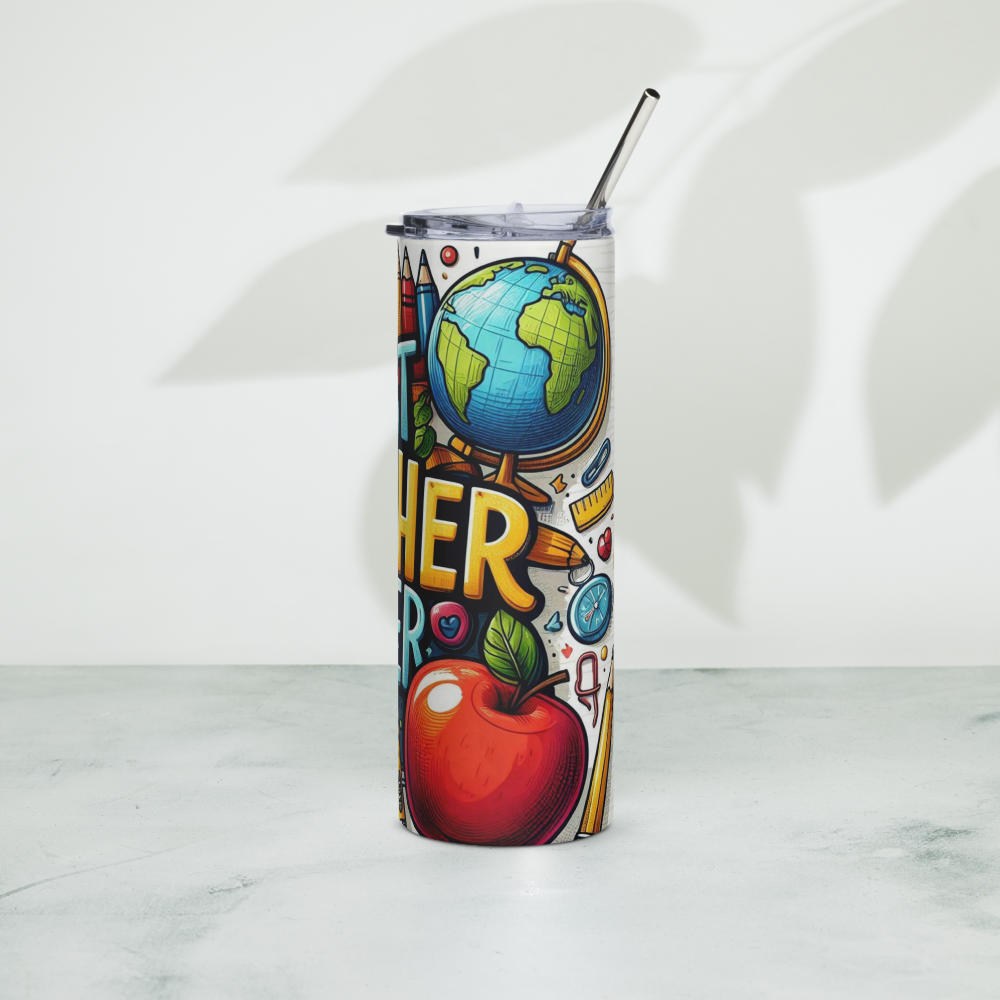 Best Teacher Ever Design Tumbler image 2