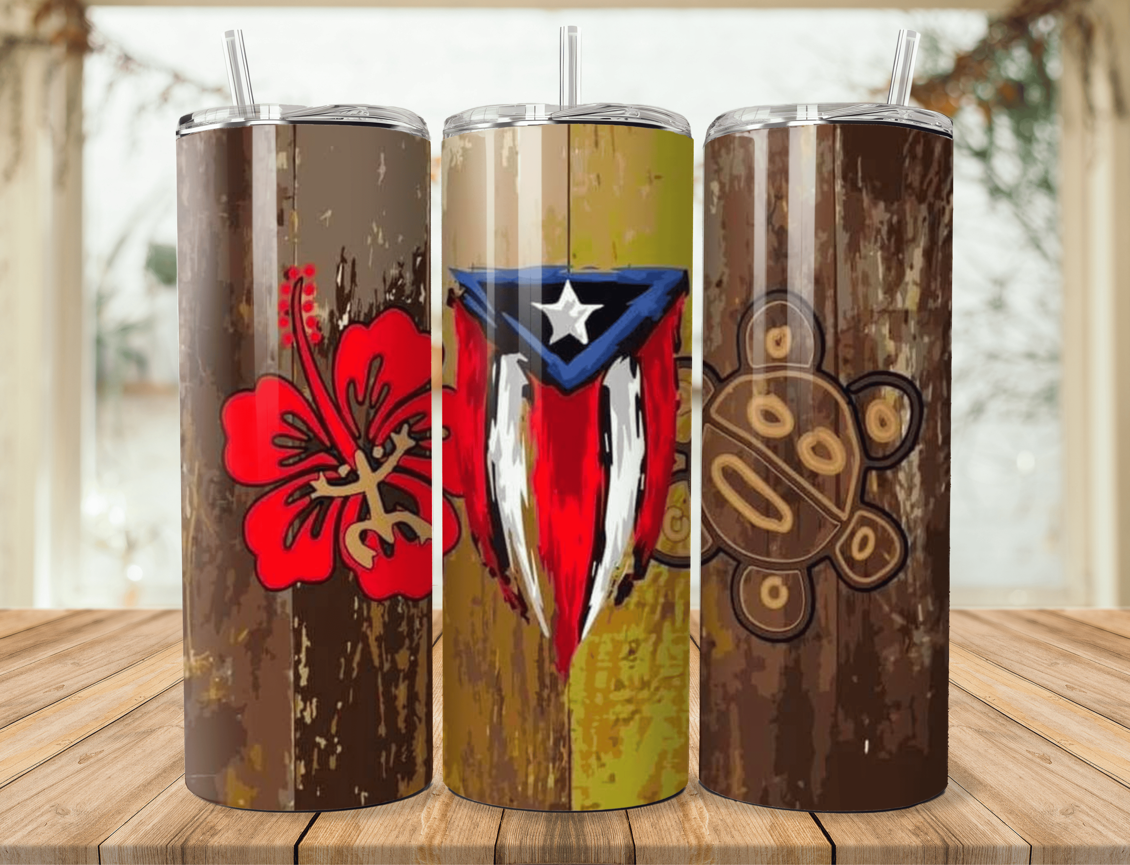 Tumbler Diseño Puerto Rico – 20oz