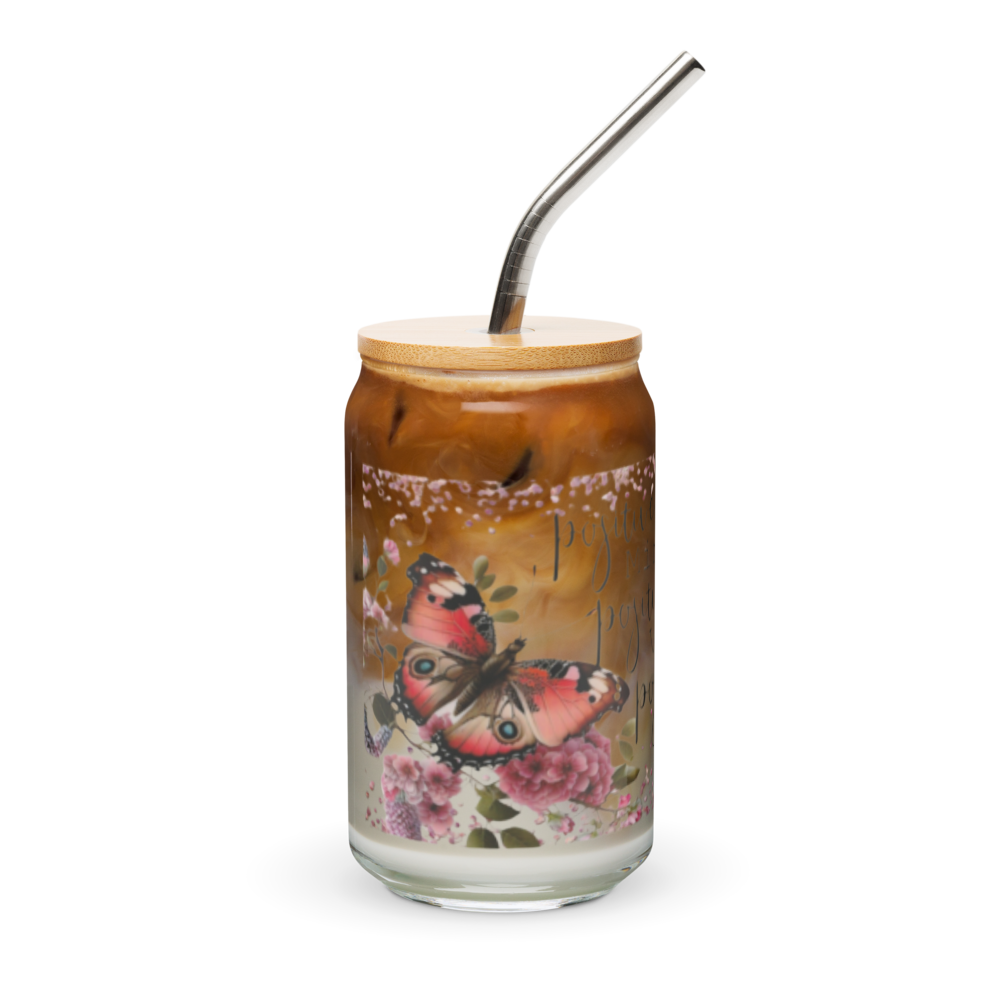 Positivity Glass Cup w/Lid image 4