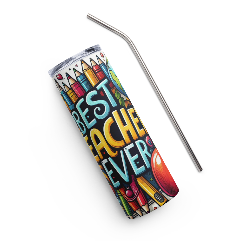 Best Teacher Ever Design Tumbler image 9