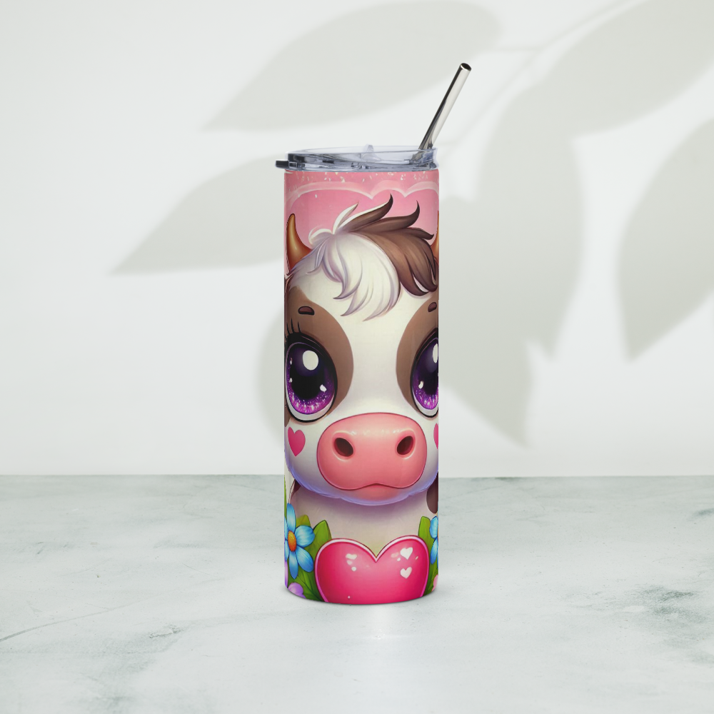 Calf With Heart Tumbler image 1