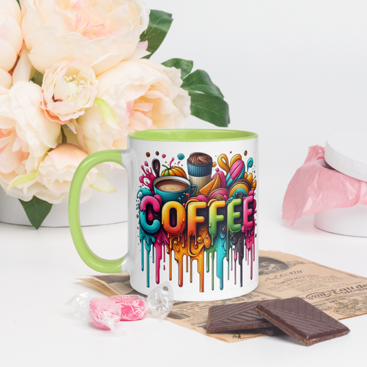 Coffee (Dripping Colors) - Colored Mug image 0