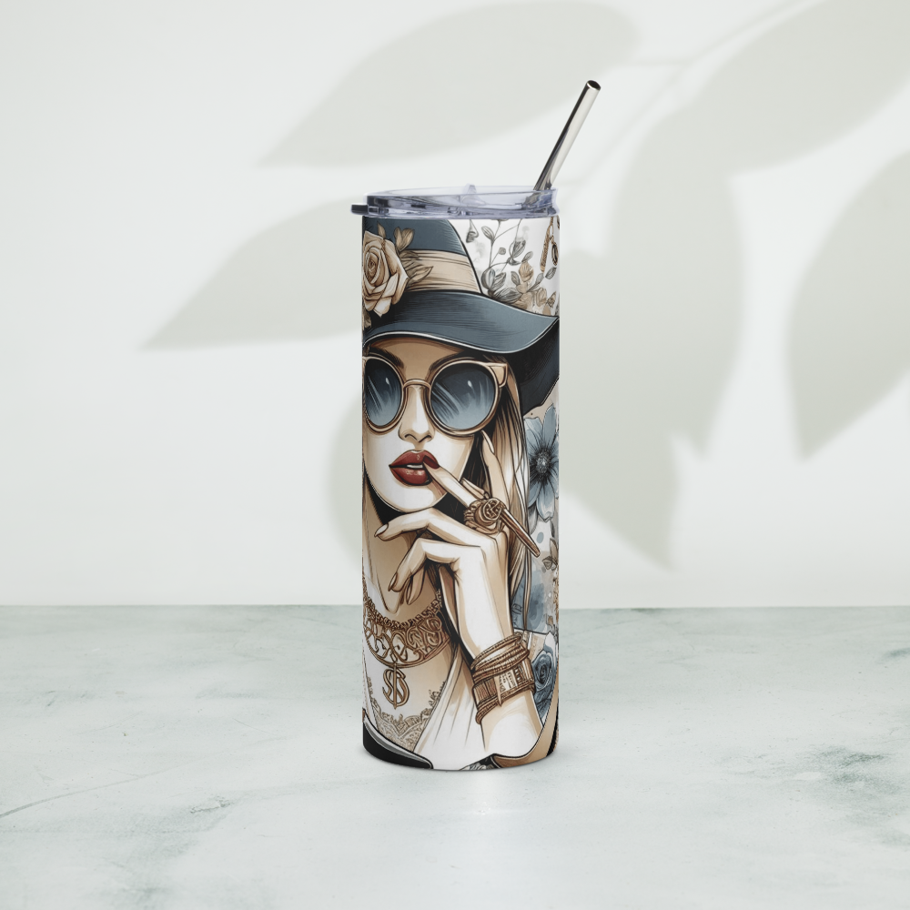 Vintage Elegant Woman Tumbler image 4