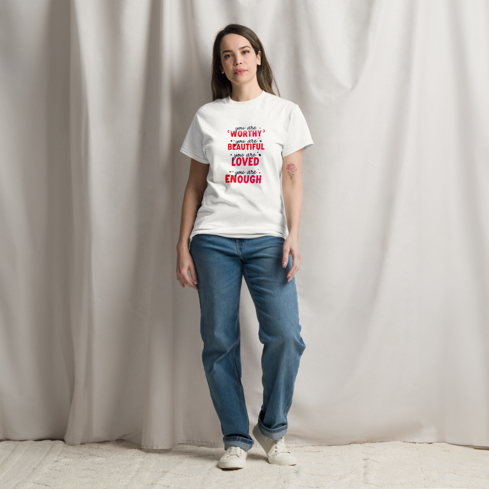 Worthy, Beautiful, Loved, Enough T-Shirt image 3