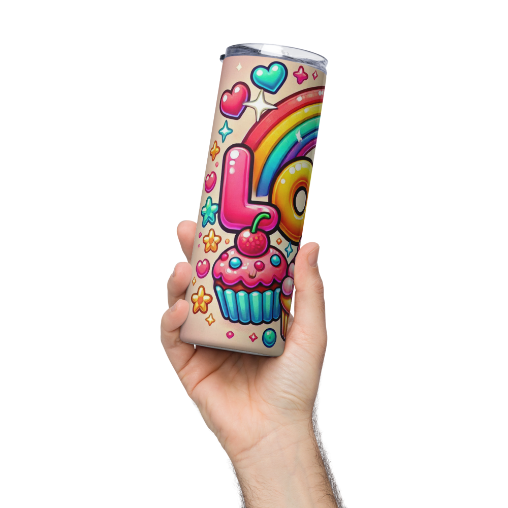 Love (Candy & Rainbow) Tumbler image 7