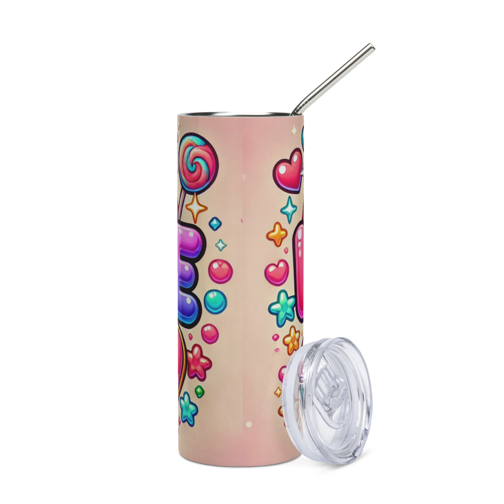 Love (Candy & Rainbow) Tumbler image 4