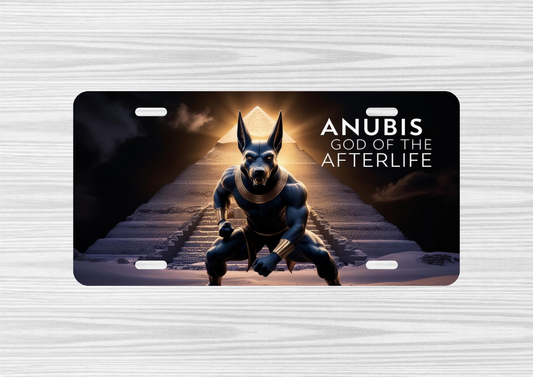 Anubis God of the Afterlife License Plate image 0