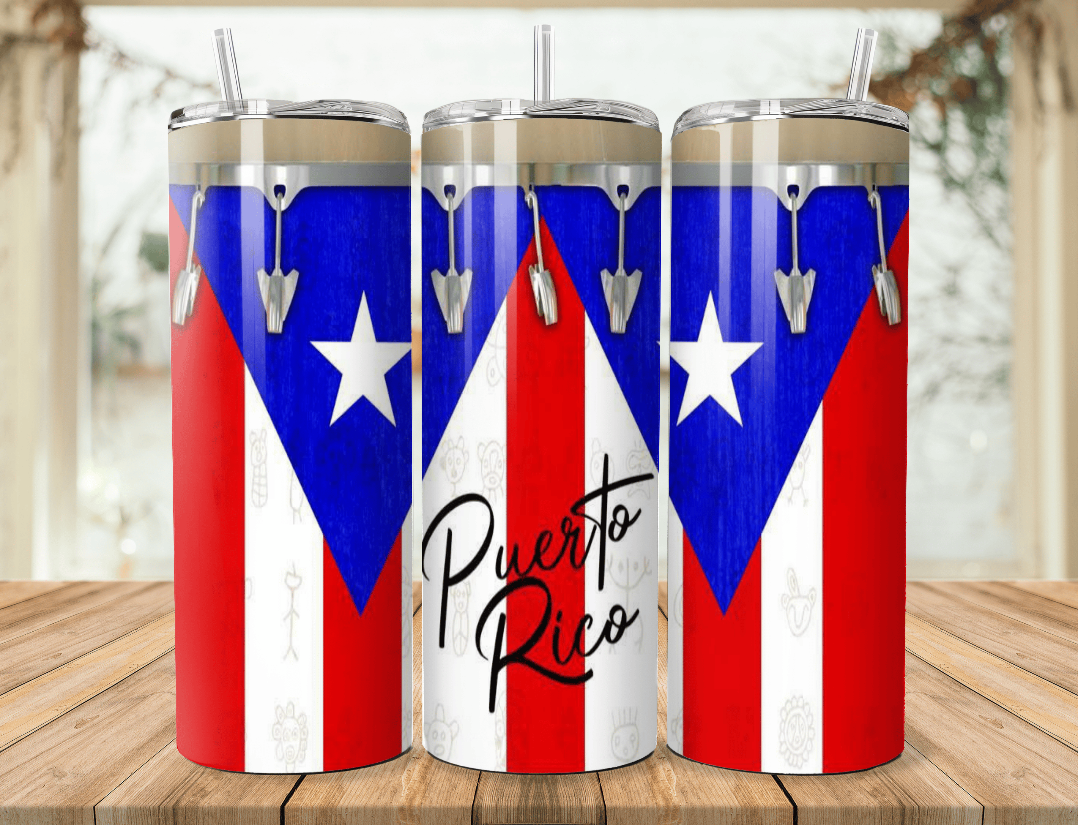 Tumbler Diseño Puerto Rico – 20oz