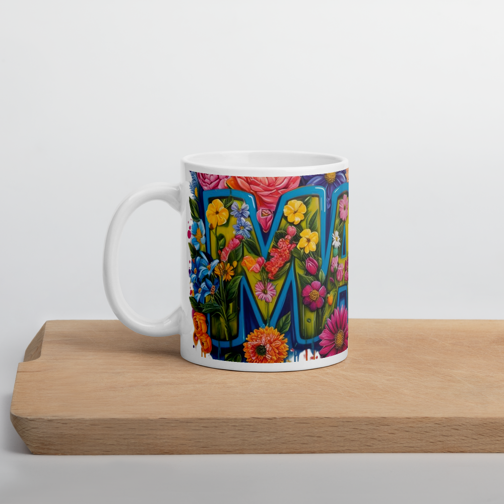 Mama Floral - White Mug image 4