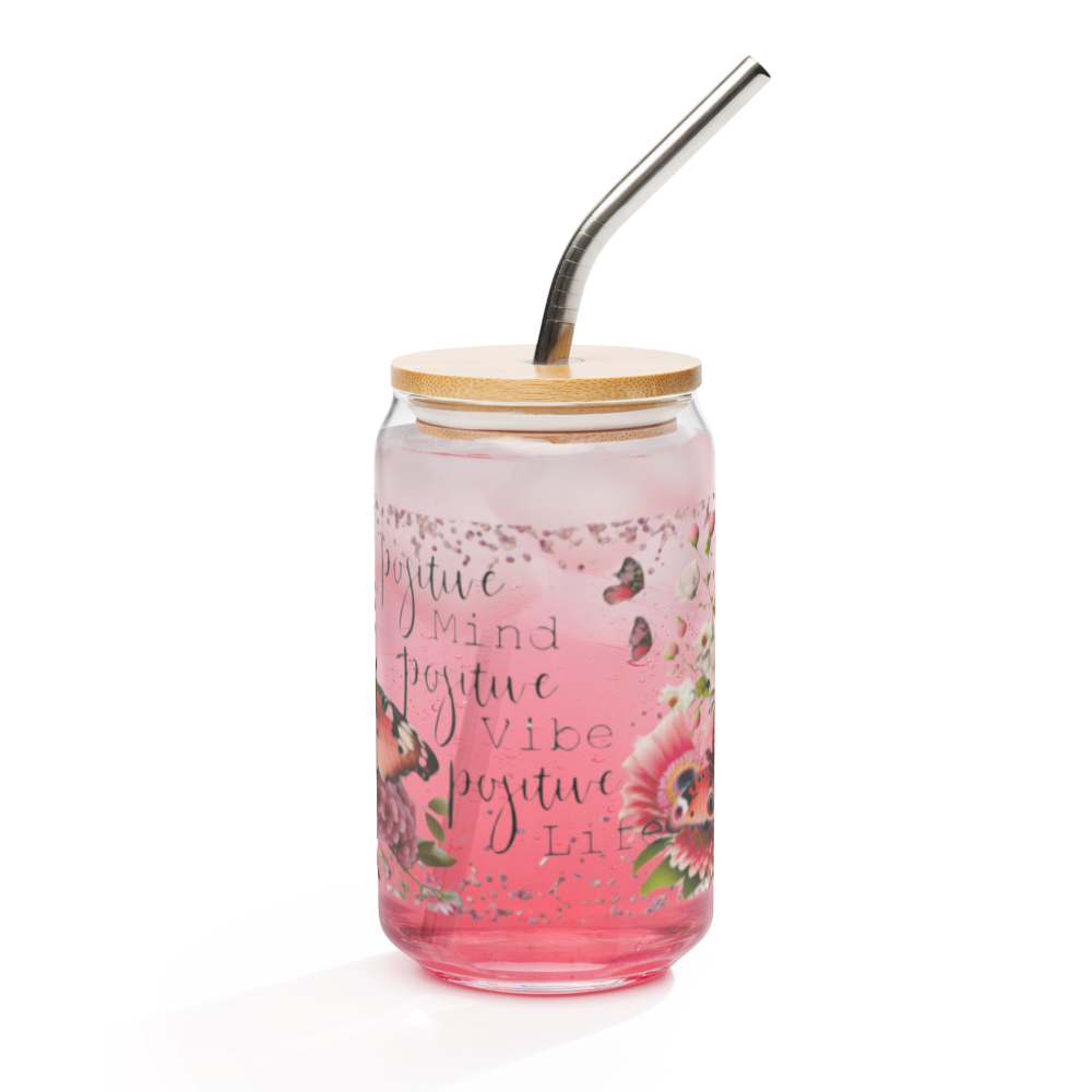 Positivity Glass Cup w/Lid image 6