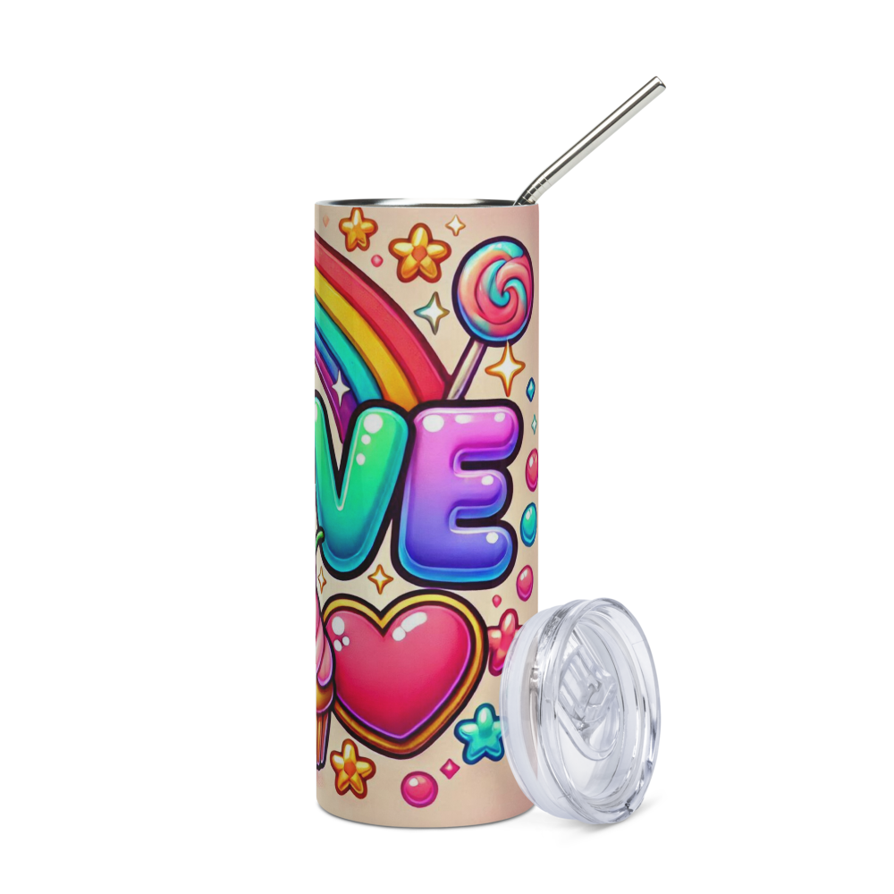 Love (Candy & Rainbow) Tumbler image 9