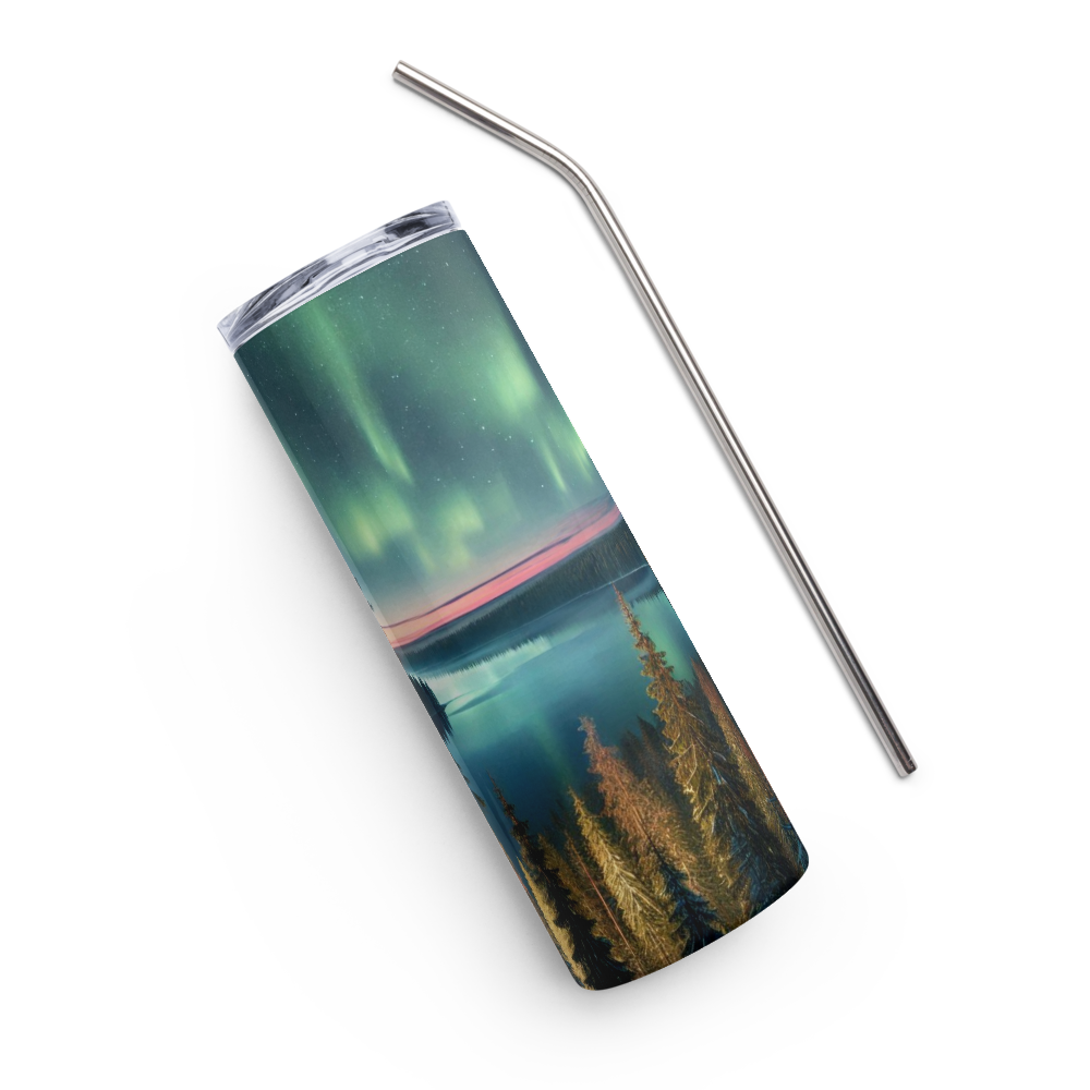 Nature with Northern Lights Tumbler image 3