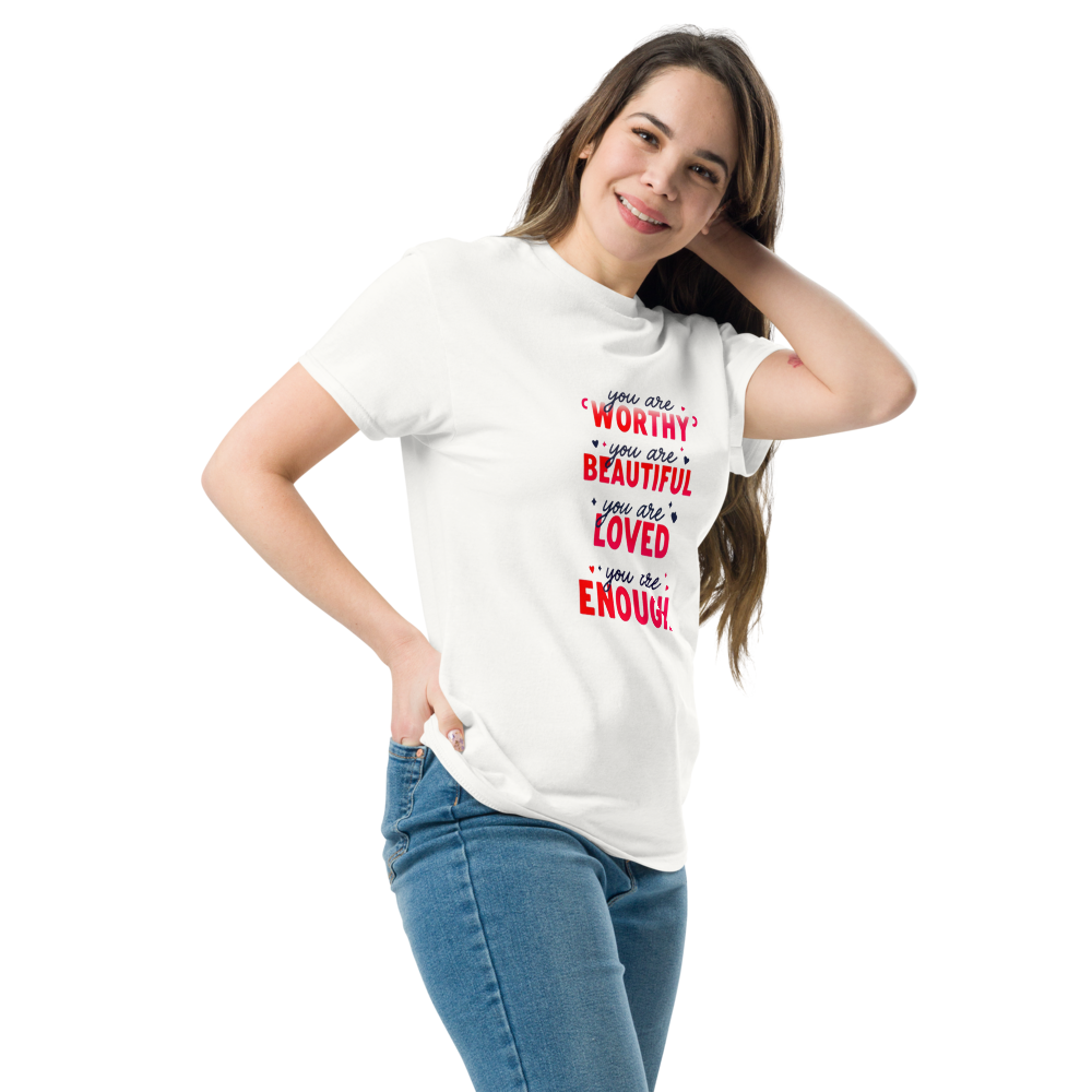 Worthy, Beautiful, Loved, Enough T-Shirt image 1