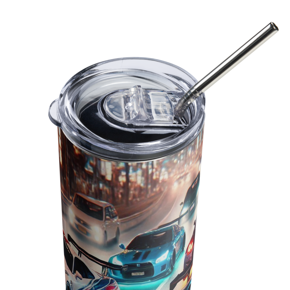 Racing Cars Metal Tumbler image 3