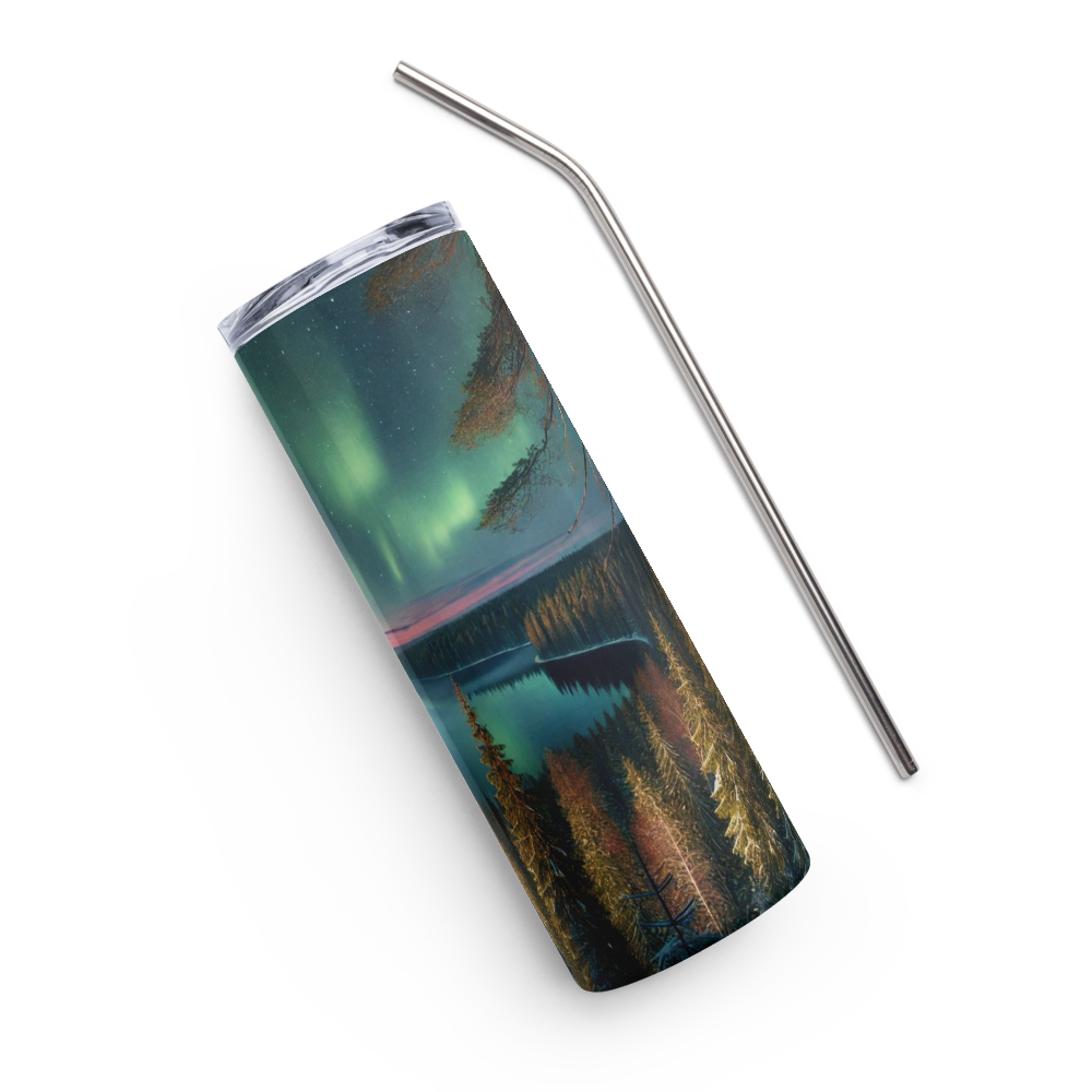 Nature with Northern Lights Tumbler image 0