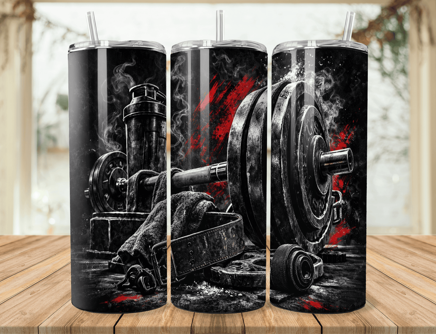 Gym Fitness 20oz Tumbler – Weightlifting Stainless Steel Tumbler – Workout & Bodybuilding drinkware