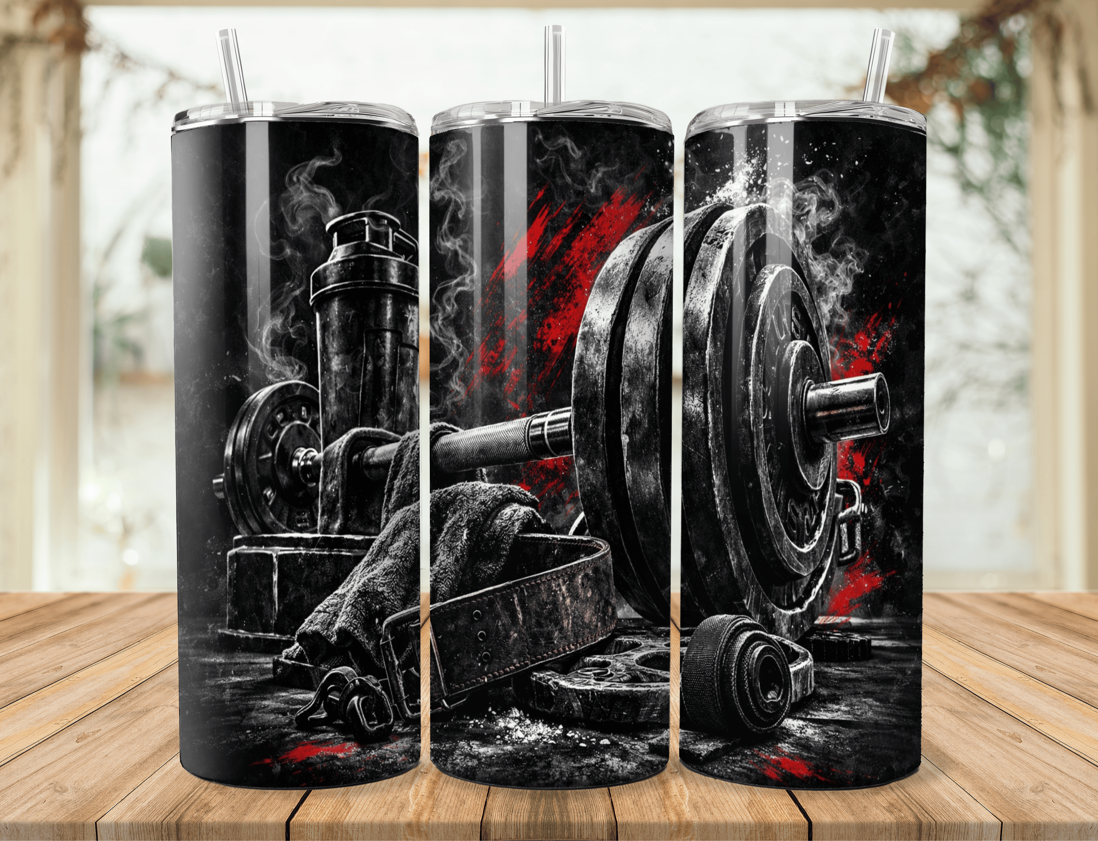 Gym Fitness 20oz Tumbler – Weightlifting Stainless Steel Tumbler – Workout & Bodybuilding drinkware