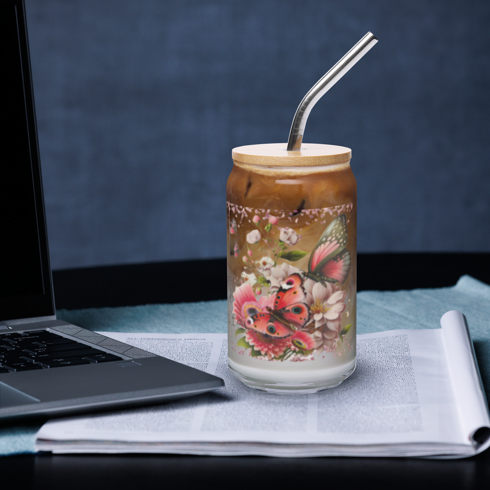 Positivity Glass Cup w/Lid image 2