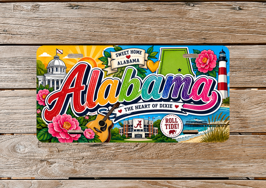 Sweet Home Alabama decorative license plate