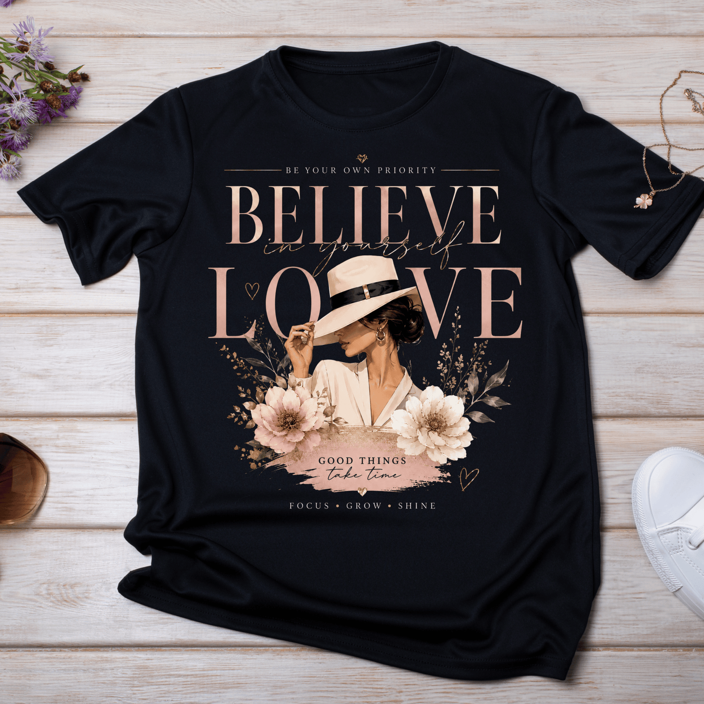 Believe • Love • Shine Inspirational T-Shirt