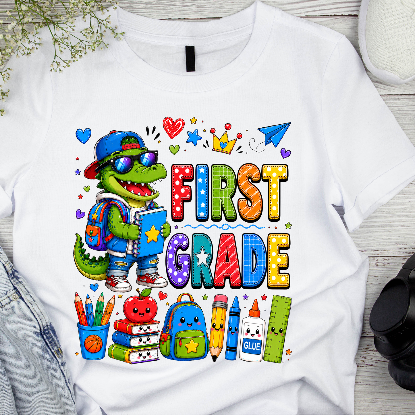 Cool Crocodile Back to School Kids T-Shirt