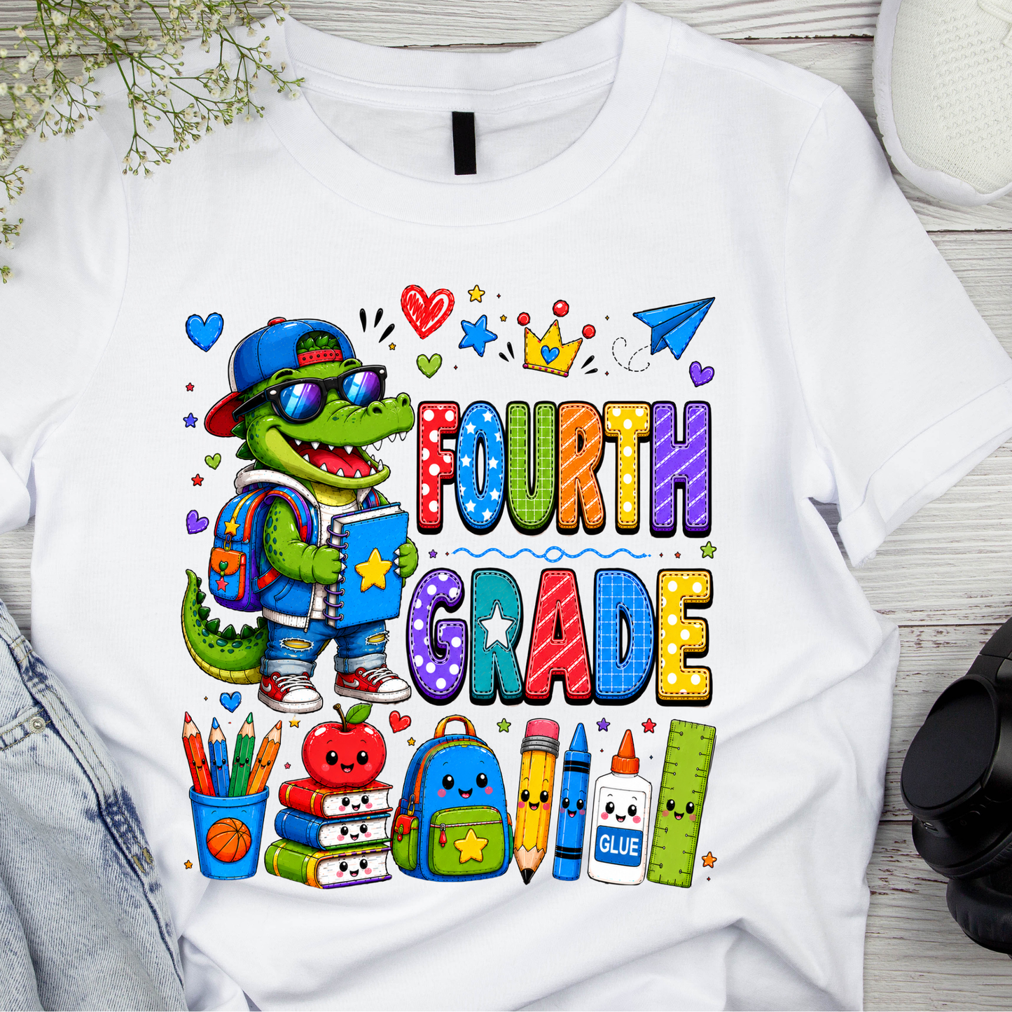 Cool Crocodile Back to School Kids T-Shirt