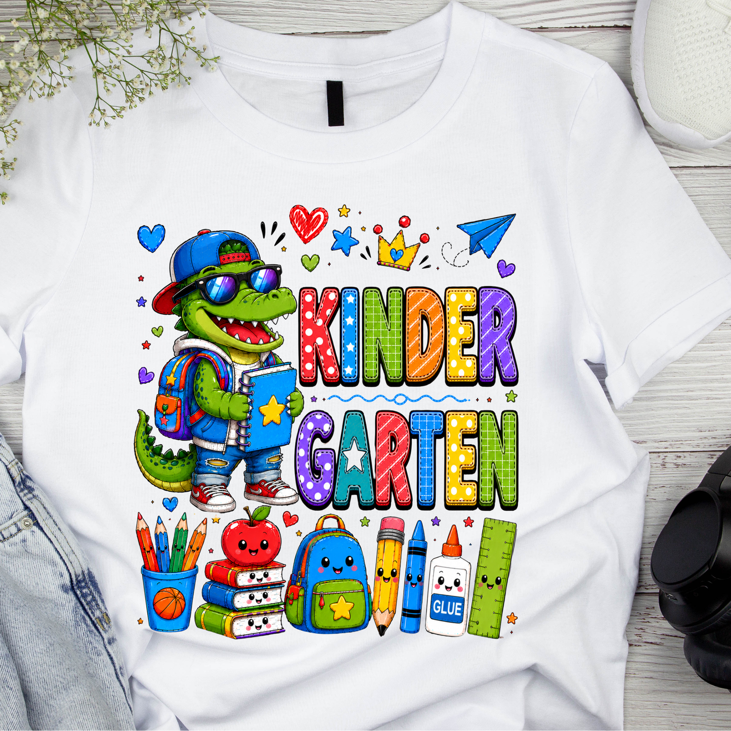 Cool Crocodile Back to School Kids T-Shirt