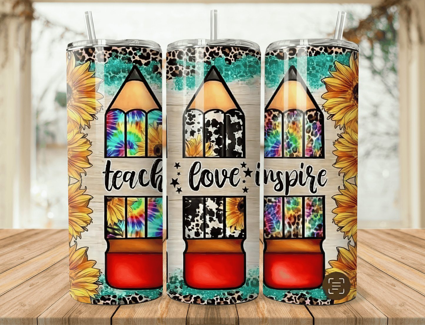 Teacher-Themed Stainless Steel Tumbler – Thoughtful & Colorful Gift
