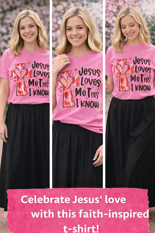 Jesus liebt mich, das weiß ich – Glaubensinspiriertes Christliches T-Shirt