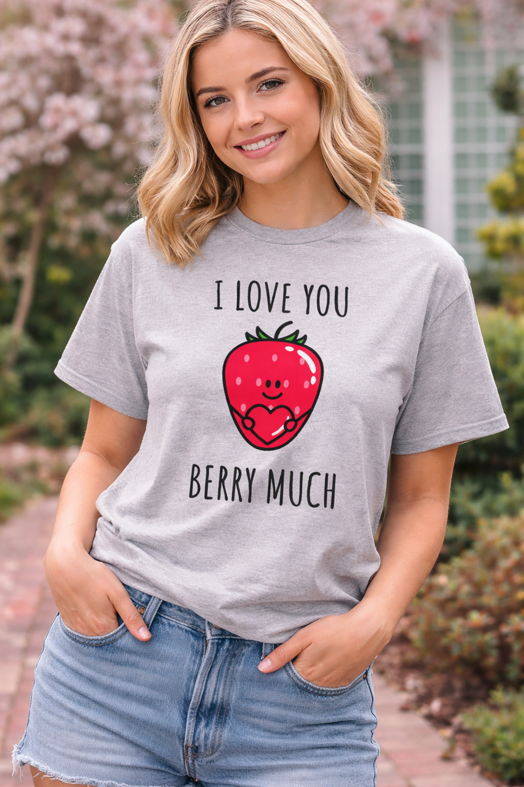 I Love You Berry Much – Cute Valentine’s Day T-Shirt