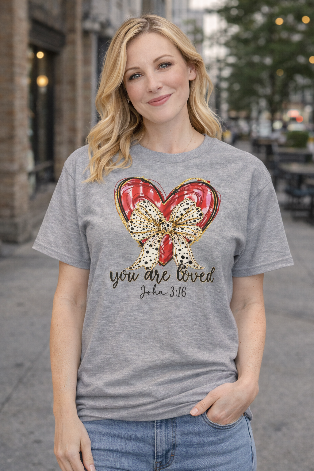 You Are Loved – John 3:16 Valentine T‑Shirt