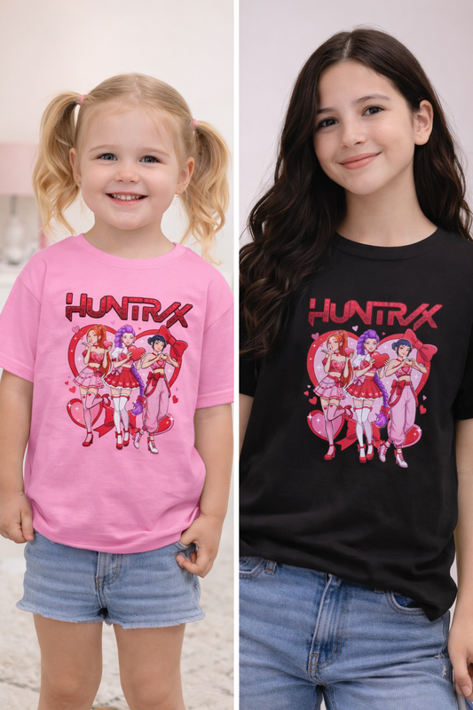 Kids “HUNTRX” Graphic T-Shirt – Fun & Stylish Design