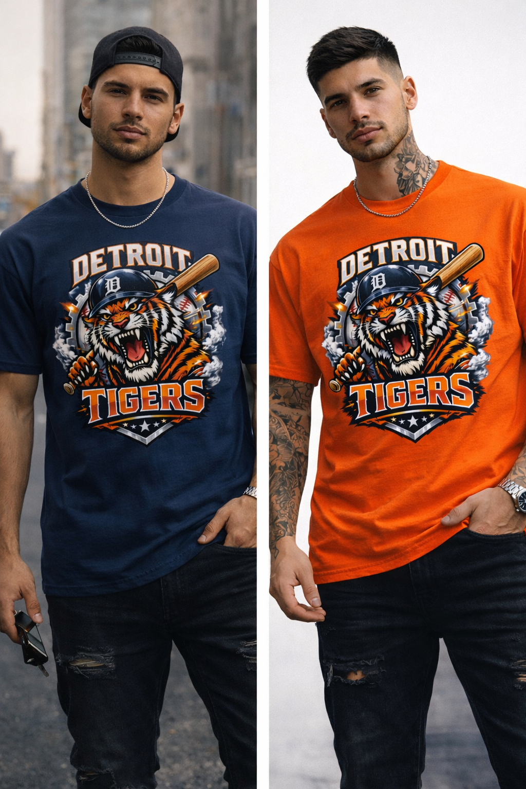 Detroit Tigers Inspired Graphic T-Shirt – Bold Streetwear Baseball Tee